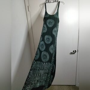 Gypsy Rose (Free Size) Multicolored Braided Straps Cotton Blend Midi Maxi Dress